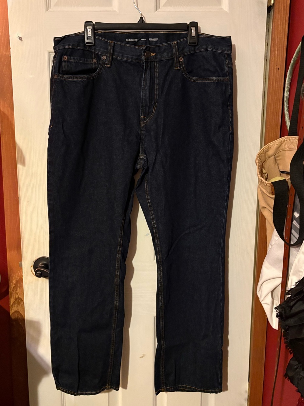 Old Navy Dark Blue Straight-Leg Jeans